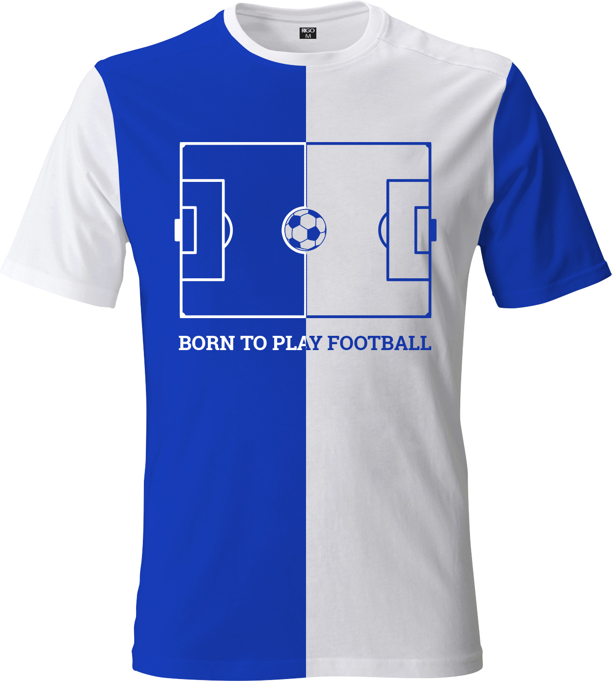 

Футболка мужская футбольная RIGO BORN TO PLAY FOOTBALL Бело-синяя  (R. FTBL1.M.03, Футболка мужская футбольная RIGO BORN TO PLAY FOOTBALL Бело-синяя L (R. FTBL1.M.03)
