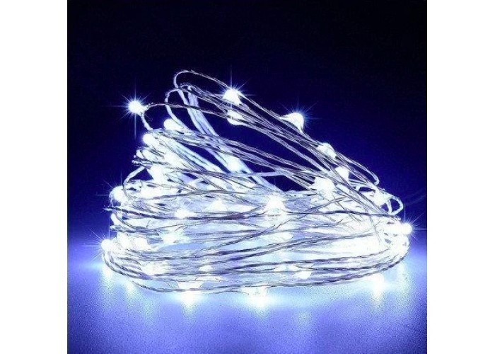 

Новогодняя Гирлянда роса 100LED 10м Garland RD-9025 Белый (М-13879)