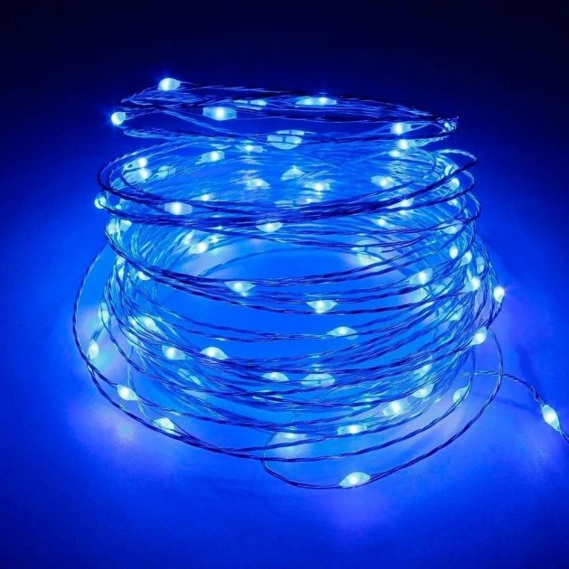 

Новогодняя Гирлянда роса 100LED 10м Garland RD-9026 Синий (М-13880)