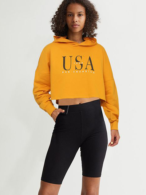 

Худи H& 700946b36  Желтое, Худи H&M 700946b36 M Желтое