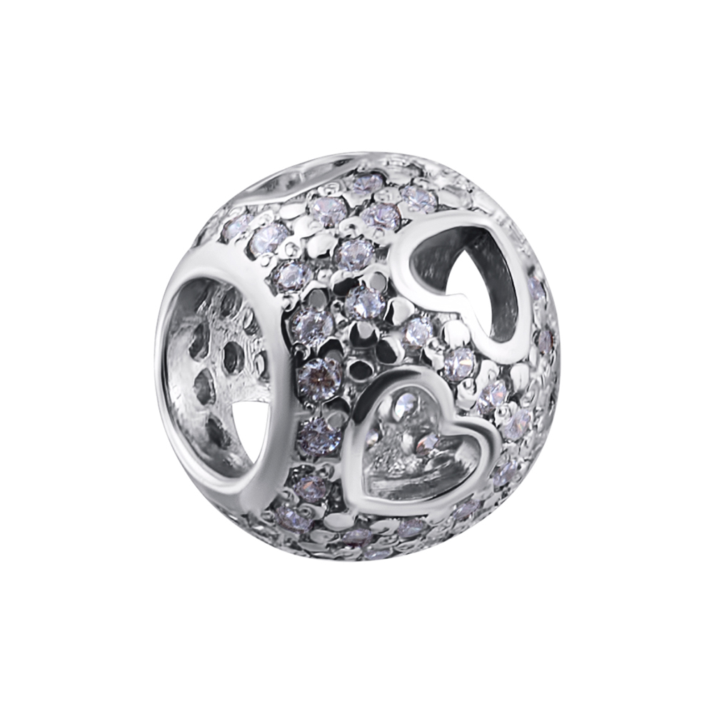 

Серебряный шарм с фианитами 000132672