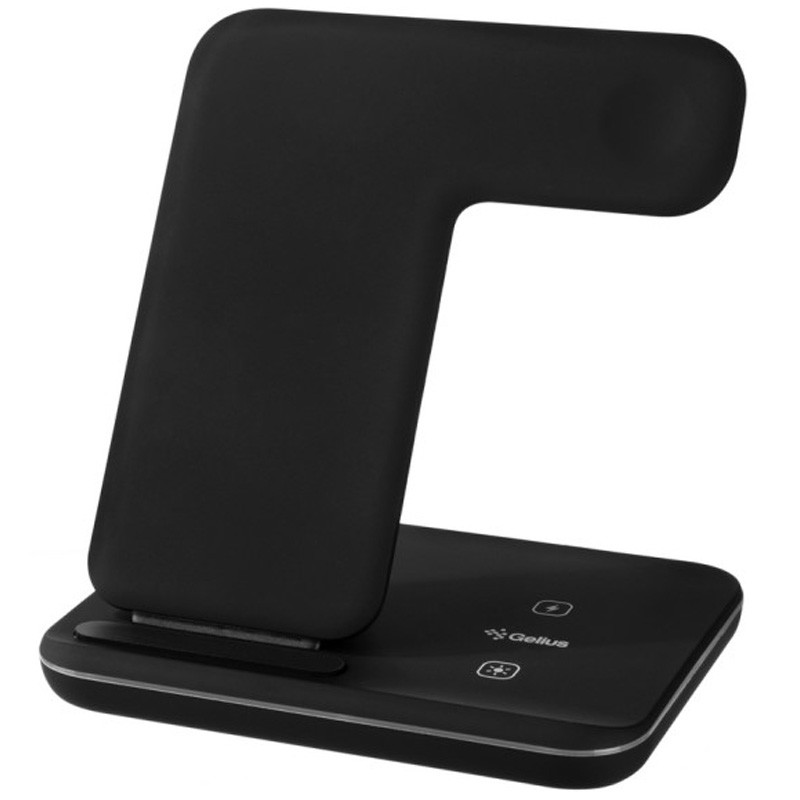

БЗУ Gelius Pro Wireless Charger 3in1 15W GP-AWC01для Зарядные устройства Черный
