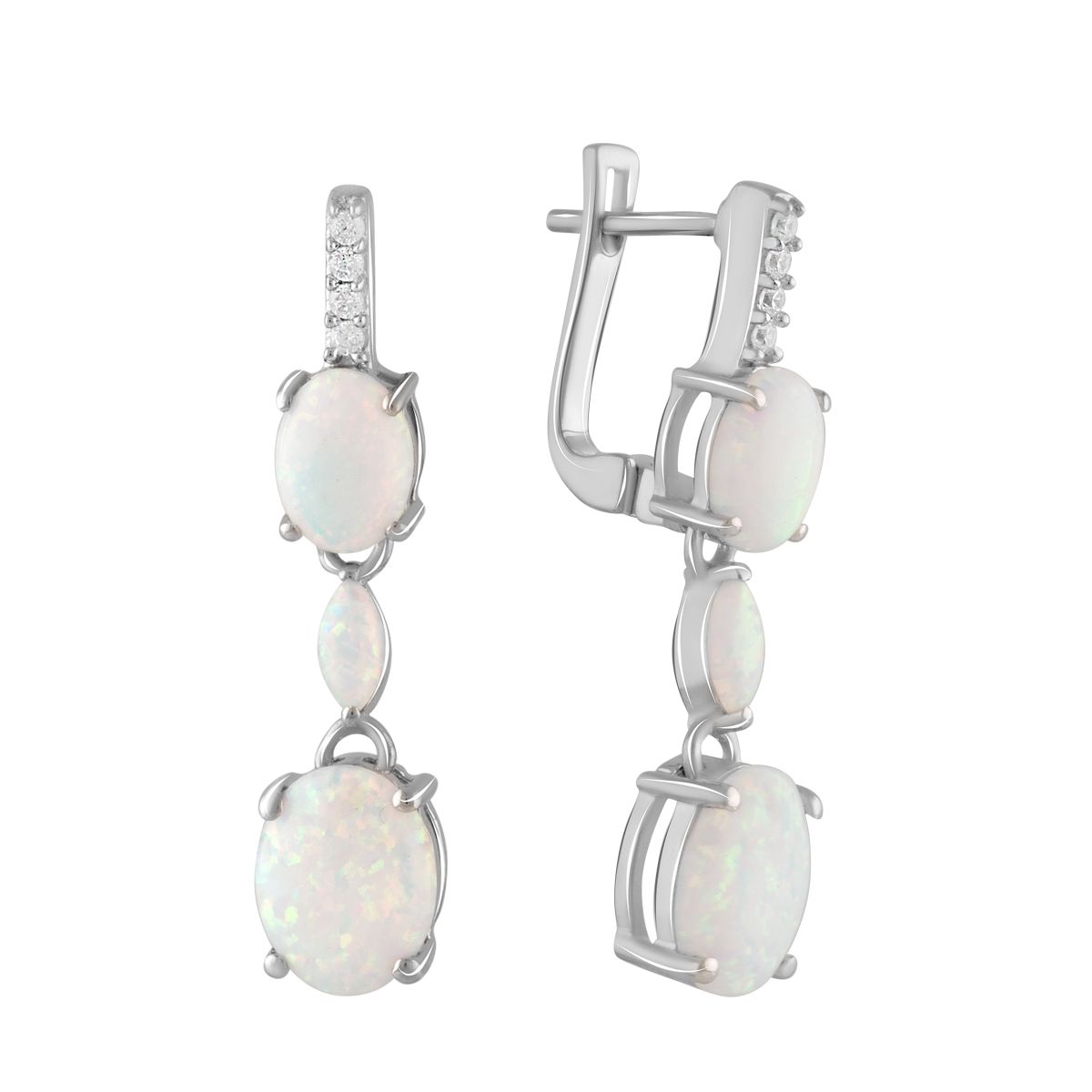 

Серебряные серьги jill с опалом 2.07ct