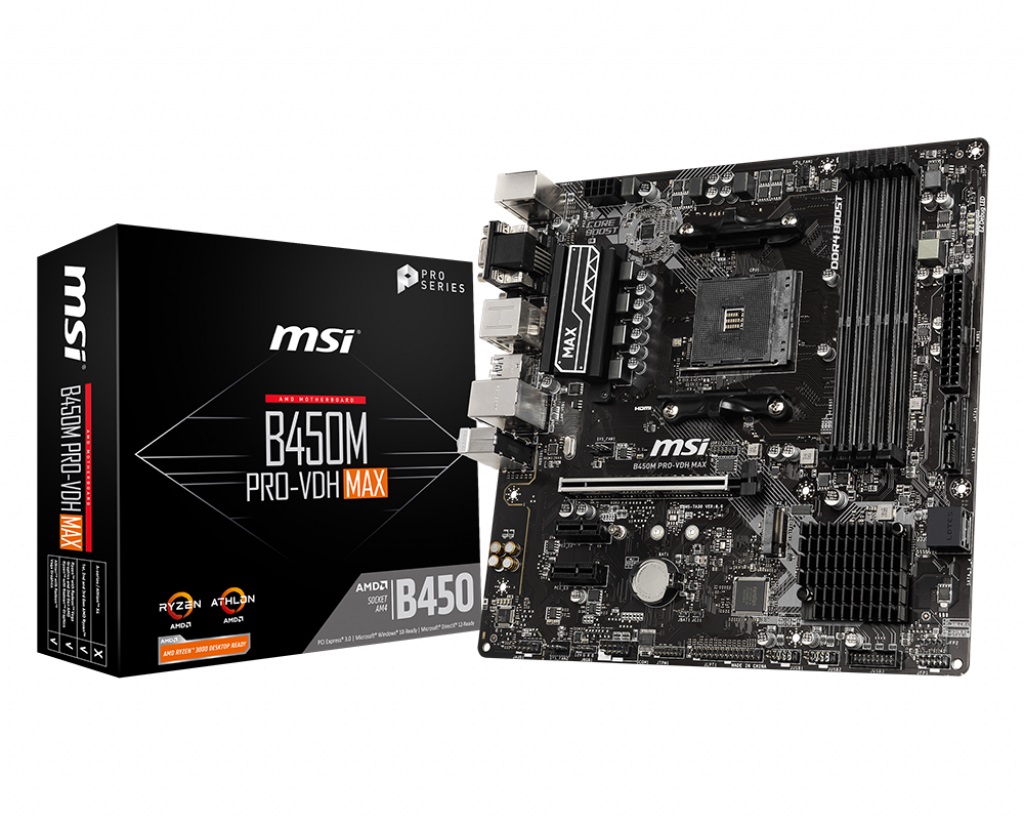 

Материнская плата MSI B450M Pro-VDH Max Socket AM4 (B450M Pro-VDH) Over-Stock