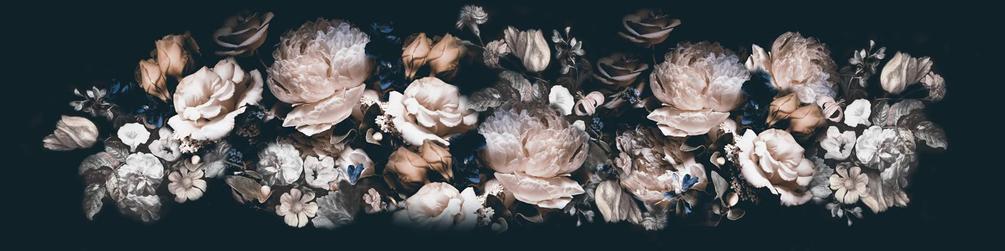 

Фотообои Арт-Обои Роскошные цветы на чёрном №47821 Фреска