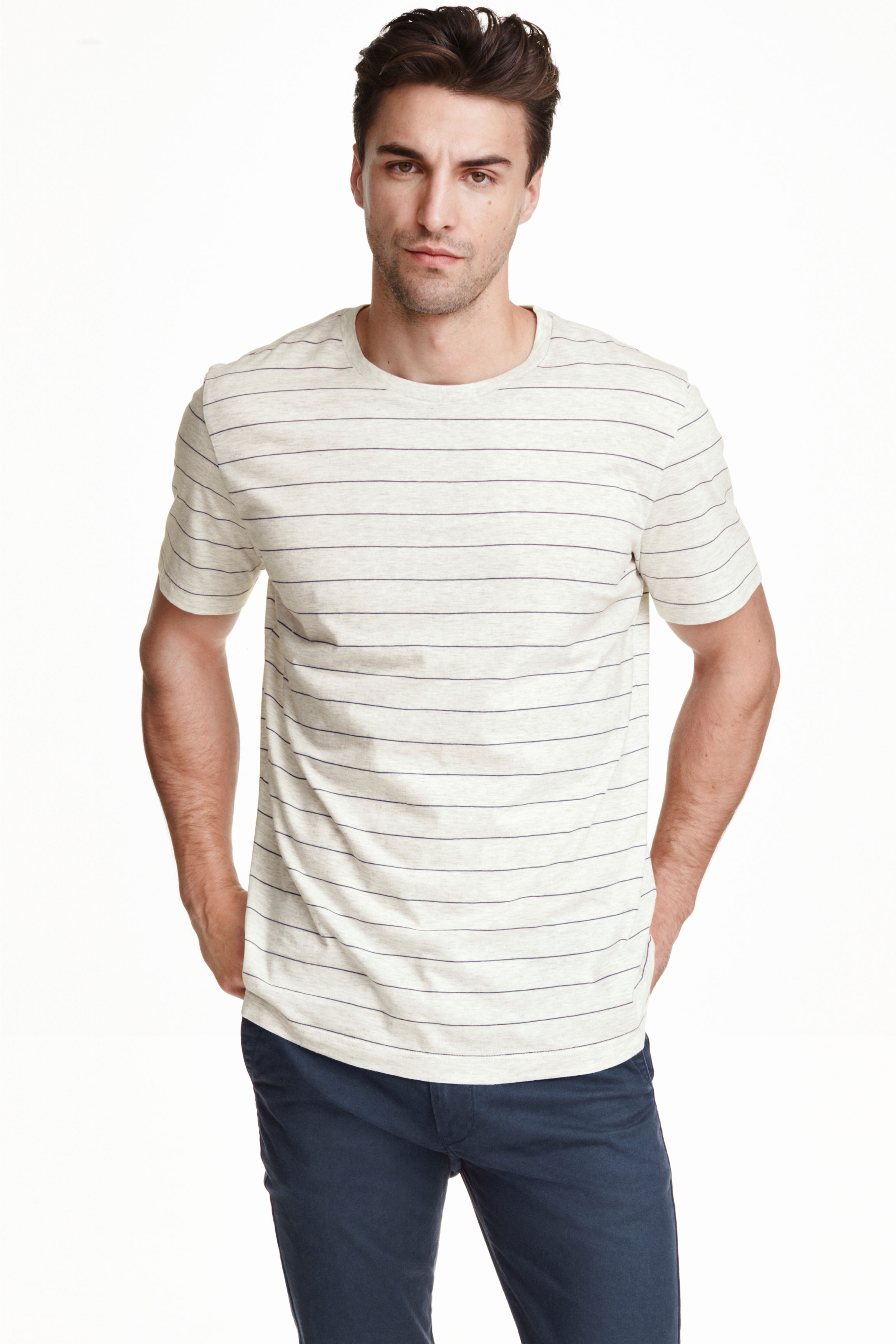 

Футболка H&M S Серый/Голубой 0318484_пол.синий