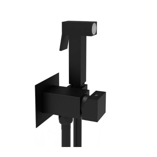 

Гигиенический душ Paffoni Tweet Square Mix (ZDUP112NO) чёрный