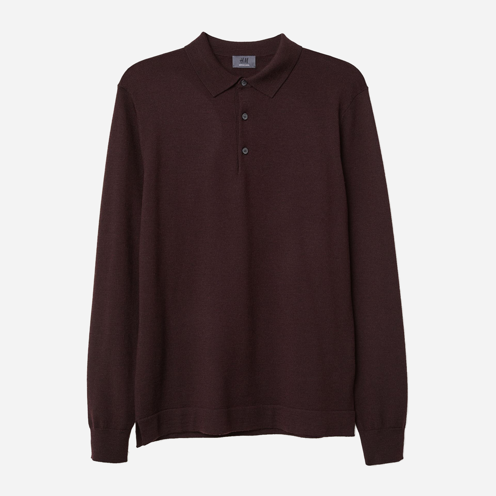 

Джемпер-поло H&M 3781248  Темно-бордовый, Джемпер-поло H&M 3781248 XS Темно-бордовый