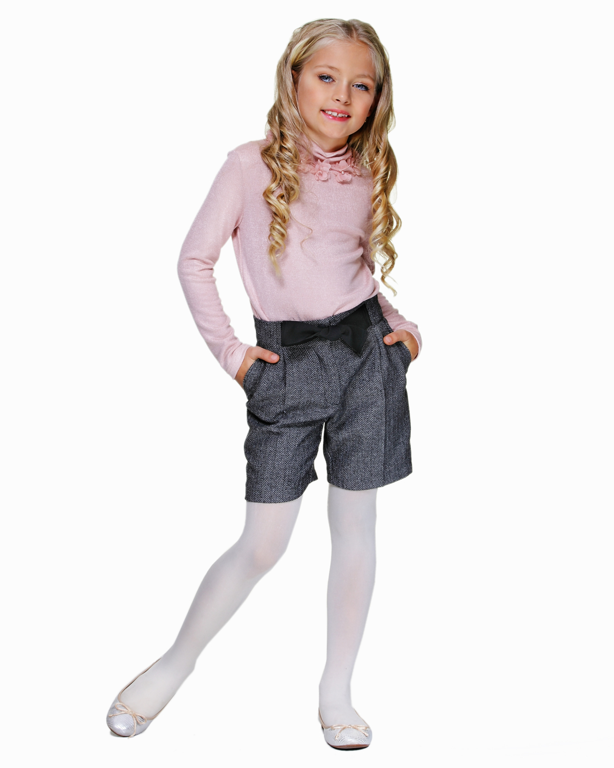 

Шорты шерстяные твид Lukas Kids 152 серый(6327)