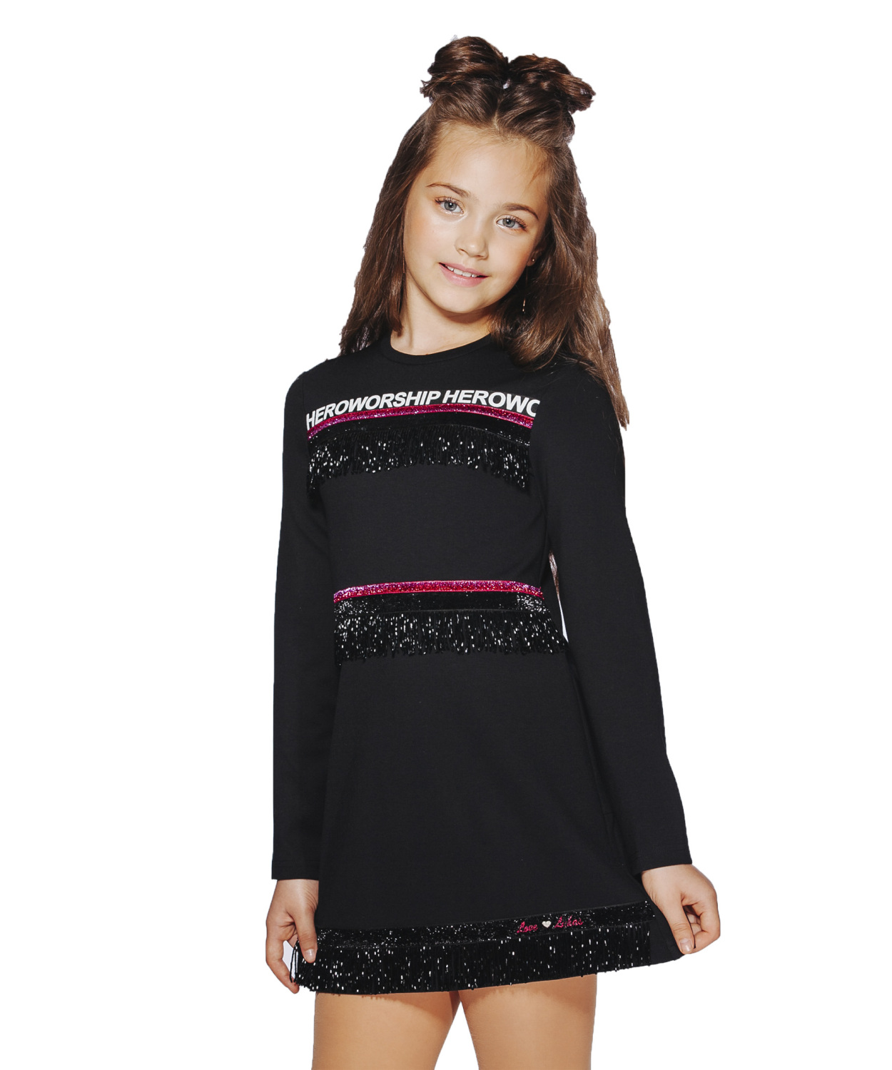 

Платье со стеклярусом и бархатной тесьмой Lukas Kids 146 черный(9362чер)