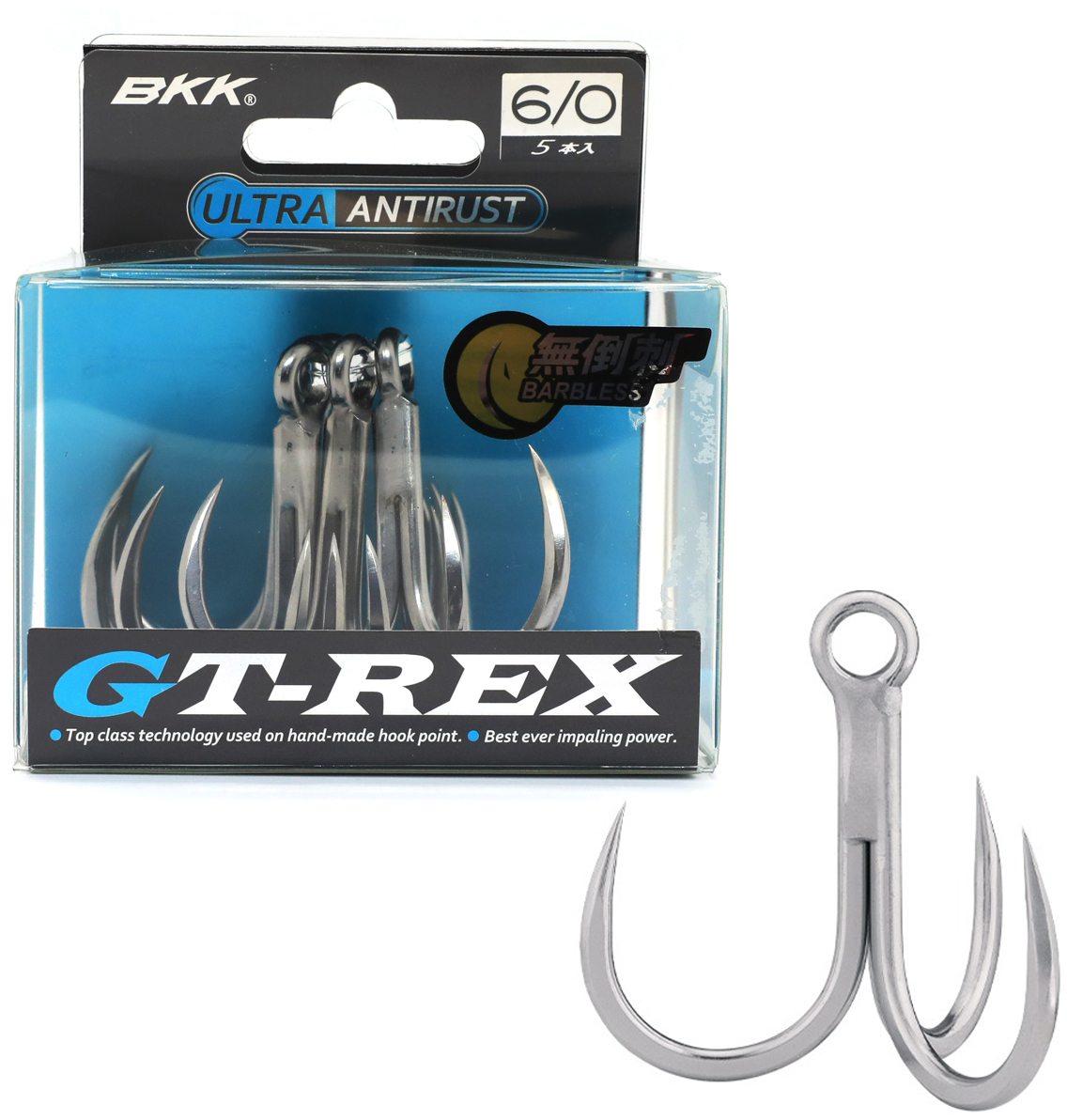 

Крючки BKK GT-Rex BL 6/0 4 г 5 шт (A-ET-6721)