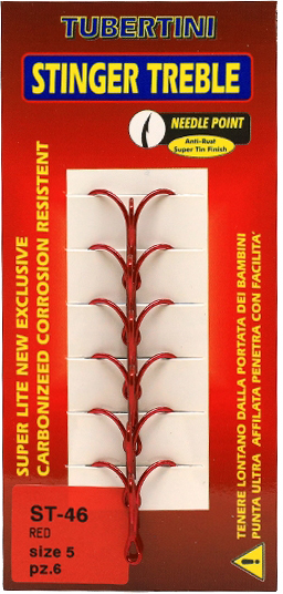 

Крючки Tubertini Ancoretta ST-46 RD (Red) 5 4 г 6 шт (041593)