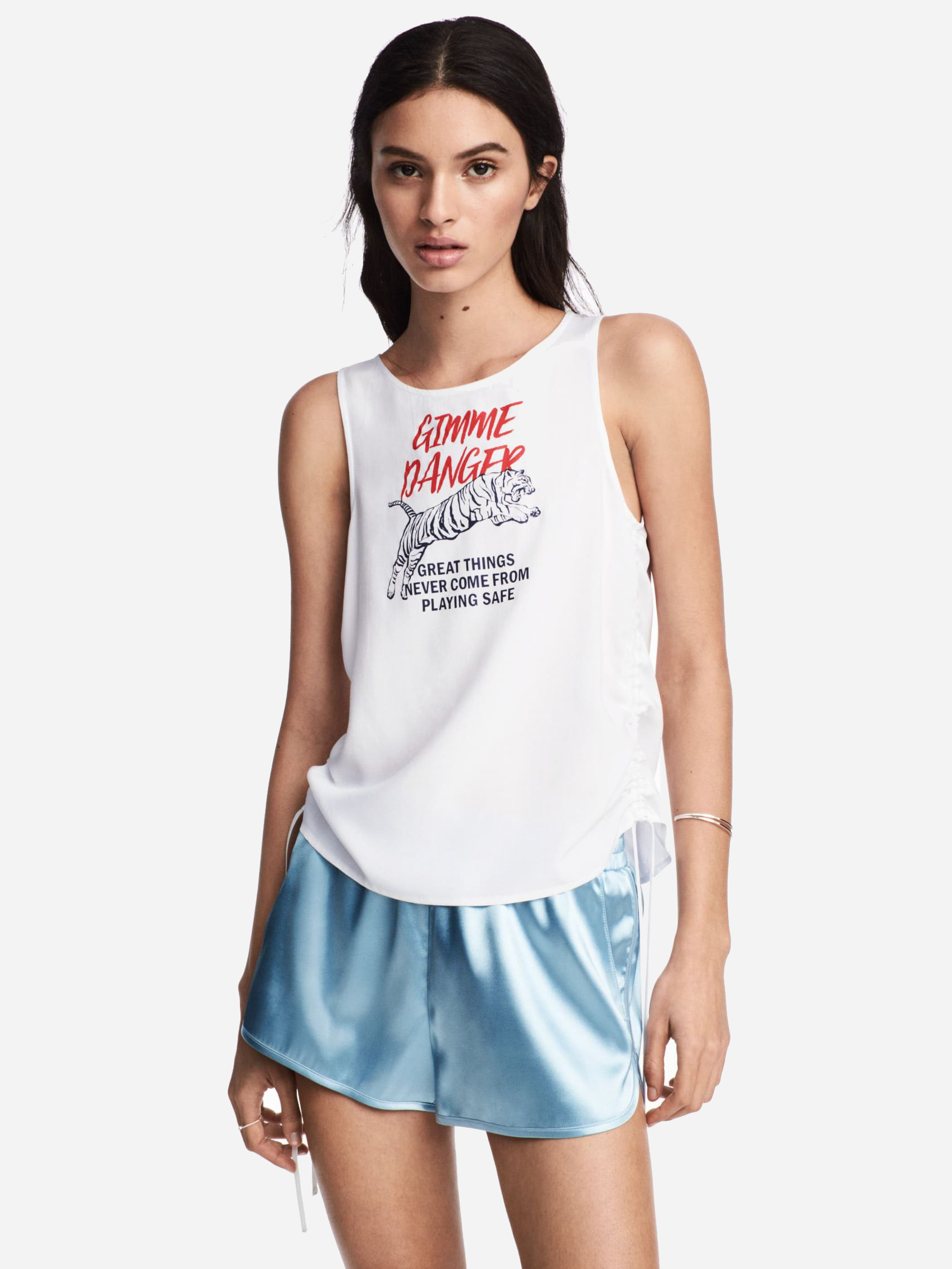 

Майка H&M 1211-521204  Белая_тигр, Майка H&M 1211-521204 36 Белая_тигр