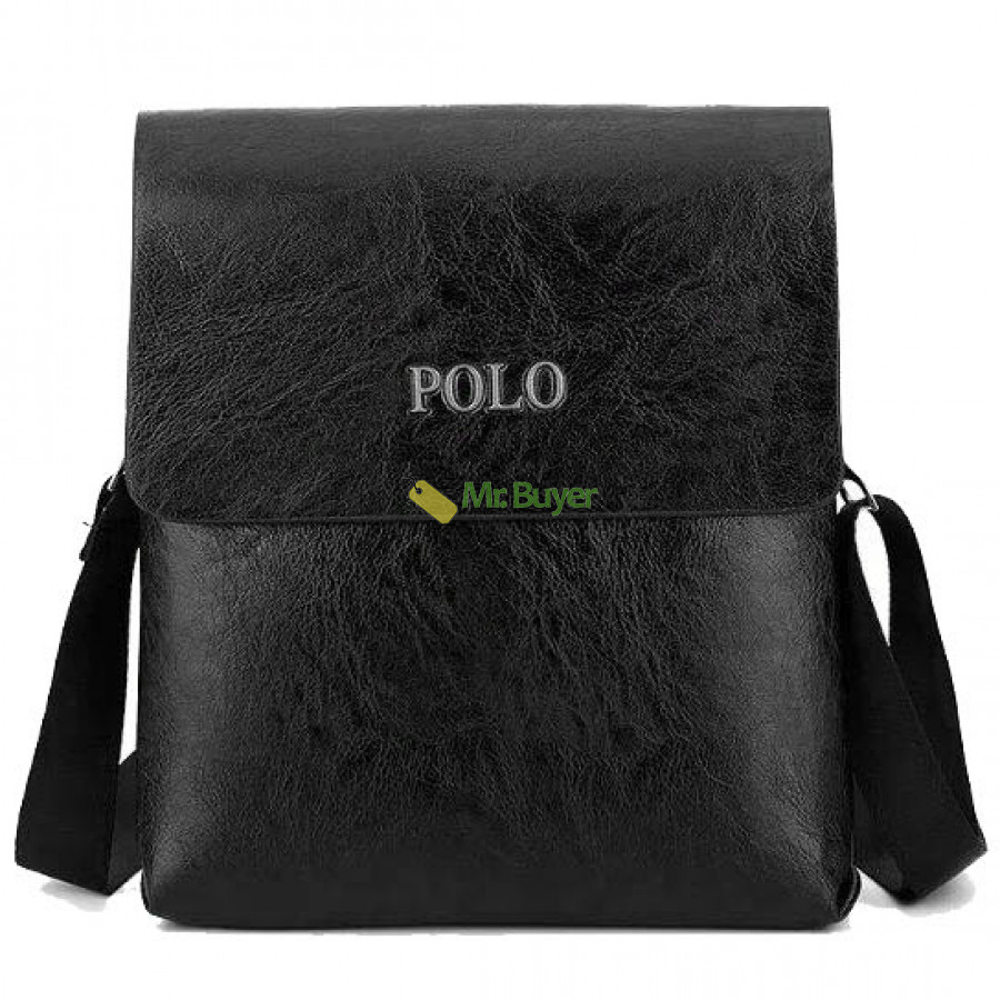 

Мужская сумка через плечо Polo Videng Leather 25 x 21 x 5 см Черная