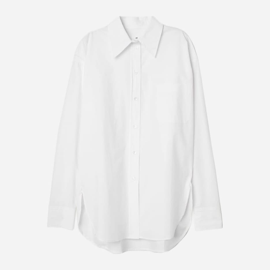 

Рубашка H& 304-8736792  Белая, Рубашка H&M 304-8736792 M Белая