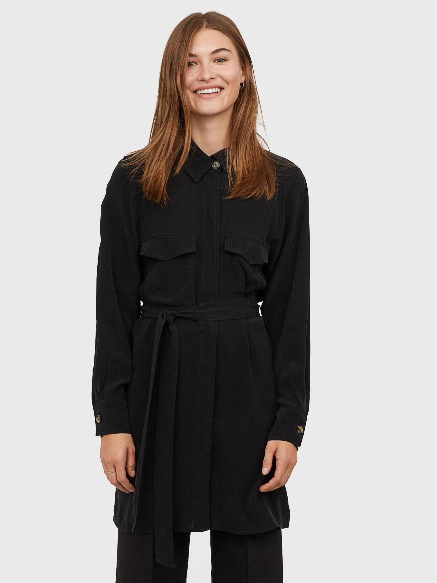 

Туника H&M 0703046-8  Черная, Туника H&M 0703046-8 32 Черная