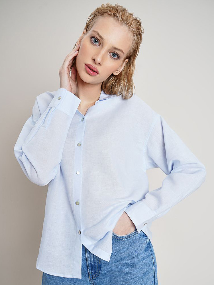 

Рубашка O'STIN Casual XX1KTCTT2B XL Светло-синяя