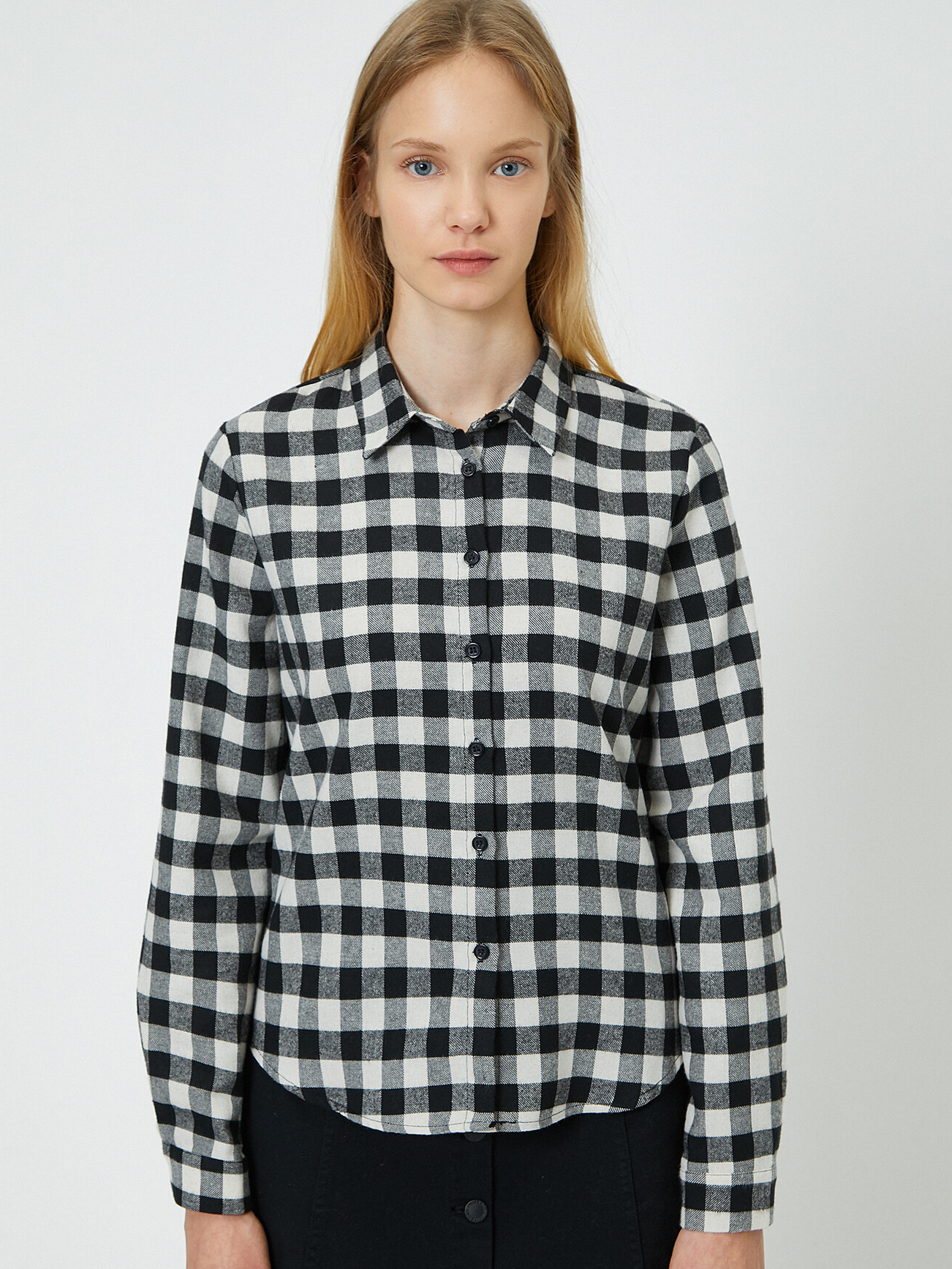 

Рубашка Koton 0KAL68585IW-01T  Black Check, Рубашка Koton 0KAL68585IW-01T 36 Black Check