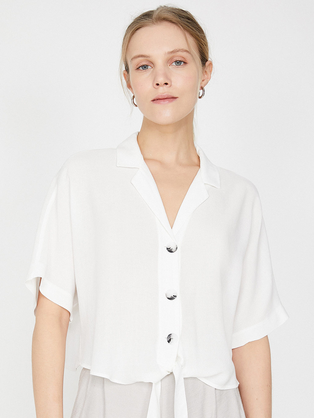 

Рубашка Koton 9YAK68780PW-001  Off White, Рубашка Koton 9YAK68780PW-001 42 Off White