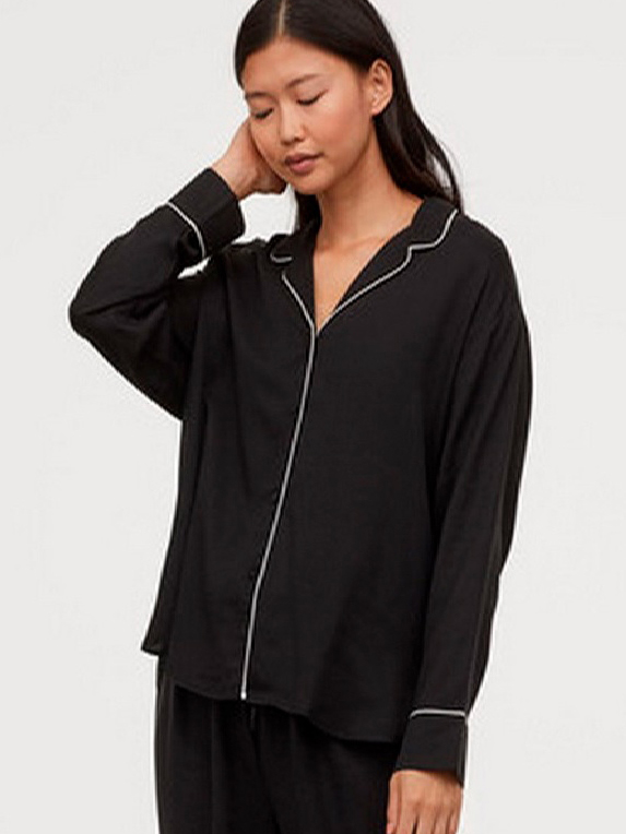 

Рубашка H&M 0750482_01 M Черная