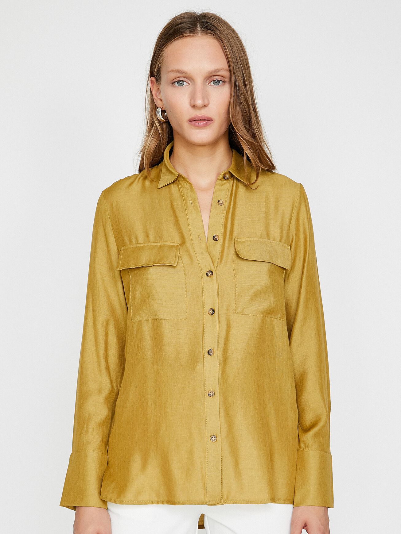 

Рубашка Koton 0KAK68005PW-890  Khaki, Рубашка Koton 0KAK68005PW-890 42 Khaki