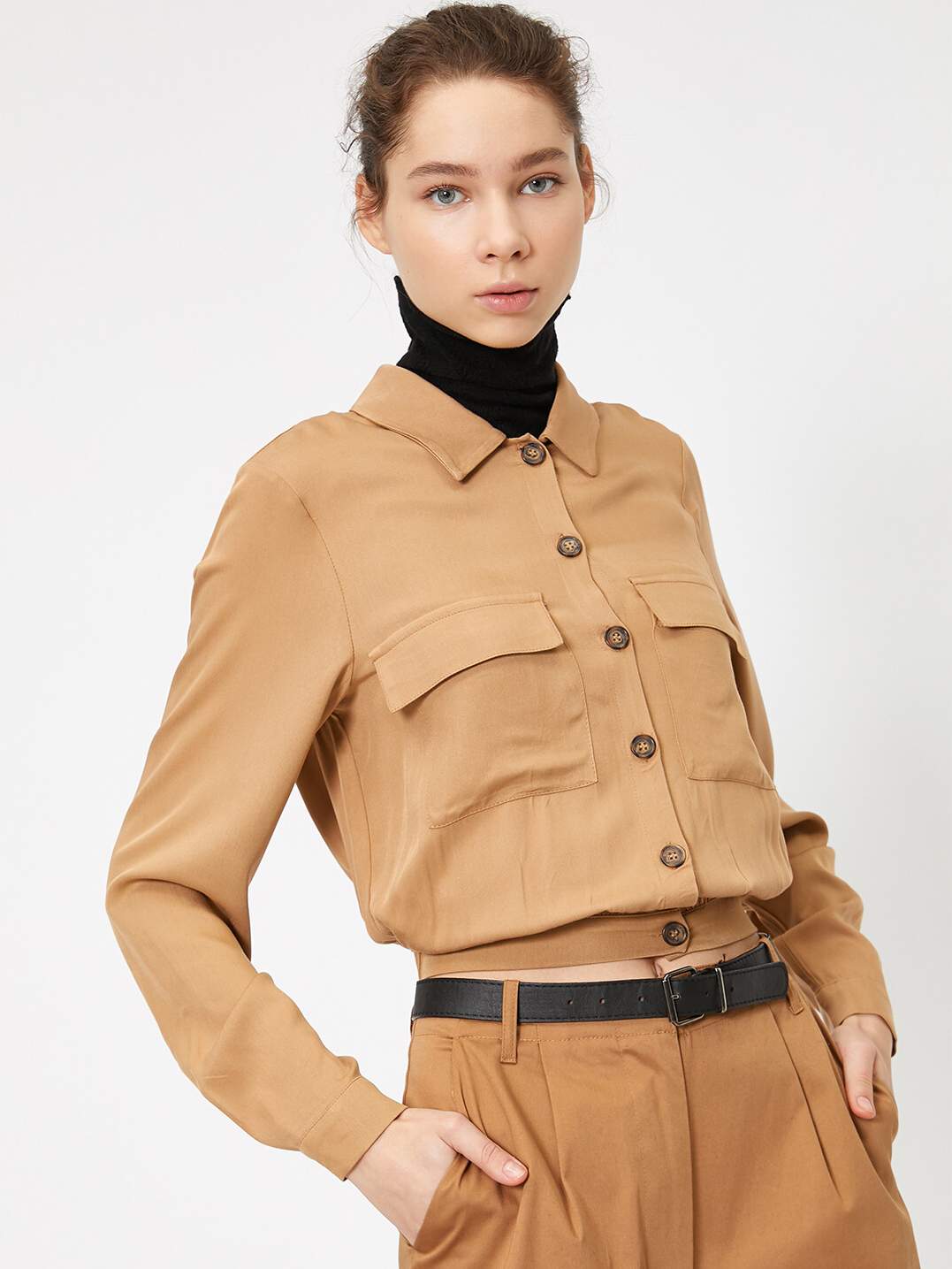 

Рубашка Koton 0YAL68353IW-050  Beige, Рубашка Koton 0YAL68353IW-050 36 Beige