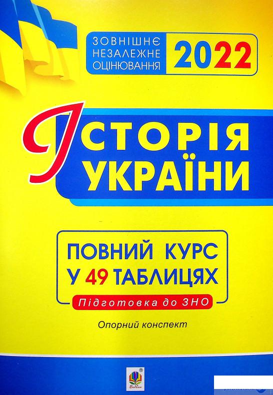 

Книга Історія України. Опорний конспект. Повний курс у 49 таблицях для підготовки до ЗНО 2022 (1337577)