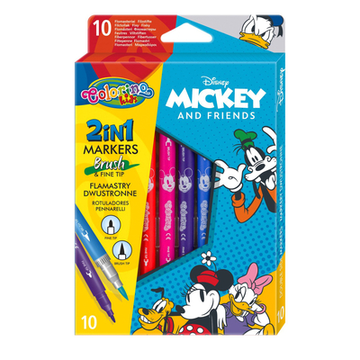 

Фломастеры Colorino Disney Микки Маус 10 цветов двусторонние (89892PTR) (10-566536)