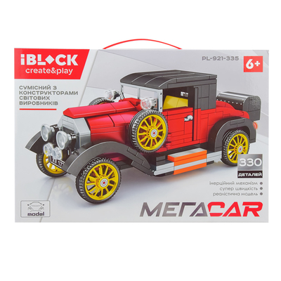 

Конструктор IBLOCK Ретроавтомобиль 330 деталей (PL-921-335) (10-567358)