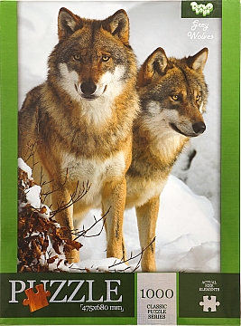 

Пазл 1000 элементов "Grey Wolves" - Danko Toys (20-956521)