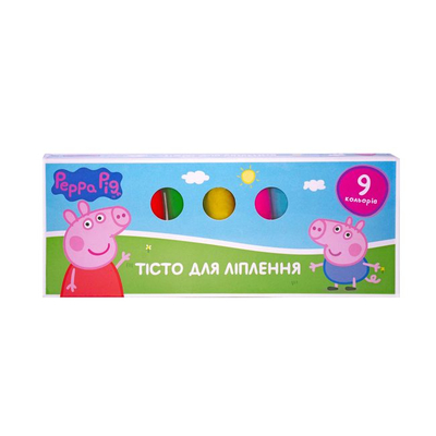

Тесто для лепки Перо Peppa Pig 9 баночек (122175) (10-569523)