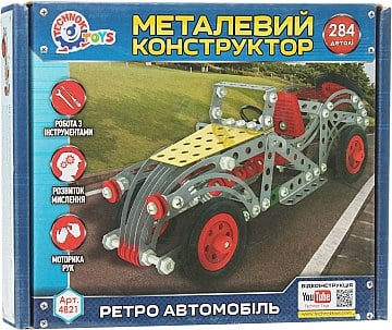 

Конструктор металлический "Ретро автомобиль" - ТехноК (20-568363)