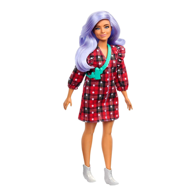 

Кукла Barbie Fashionistas С лавандовыми волосами в красном платье в клетку (FBR37/GRB49) (10-567064)