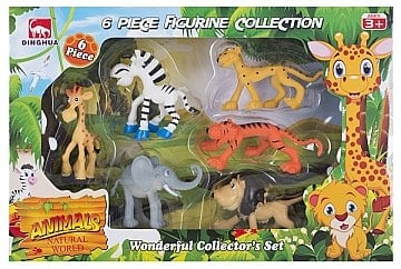 

Набор игровых фигурок "Зверюшки Африки", 6 шт - Dingua (20-818060)