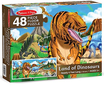 

Пазл напольный "Страна динозавров", 48 эл. - Melissa&Doug (20-607020)