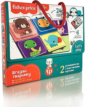 

Игра с пластиковыми картами "Угадай животное" (укр) - Fisher-Price (20-1029496)
