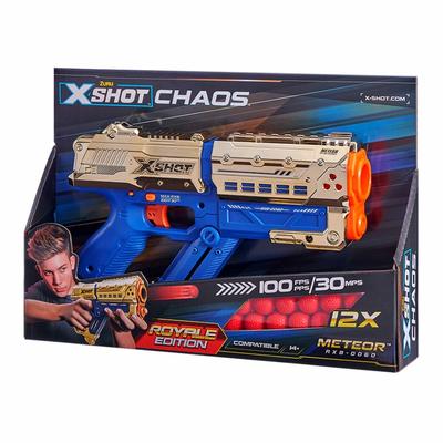 

Скорострельный бластер X-Shot Excel Chaos Golden Meteor с 12 шариками (36415Z) (10-559849)