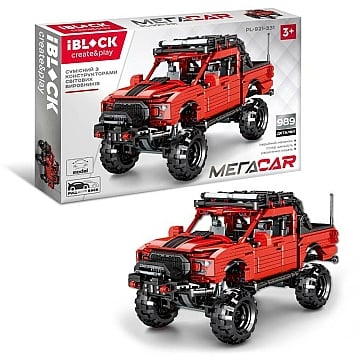 

Игрушка-конструктор "Красный джип", 989 деталей - Iblock (20-1041571)