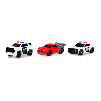 

Набор машинок Micro Machines W3 Полицейская погоня 3 штуки (MMW0193) (10-563234)