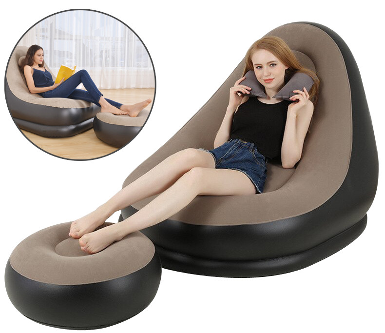 

Надувной диван AIR SOFA | Надувное кресло с пуфиком для отдыха