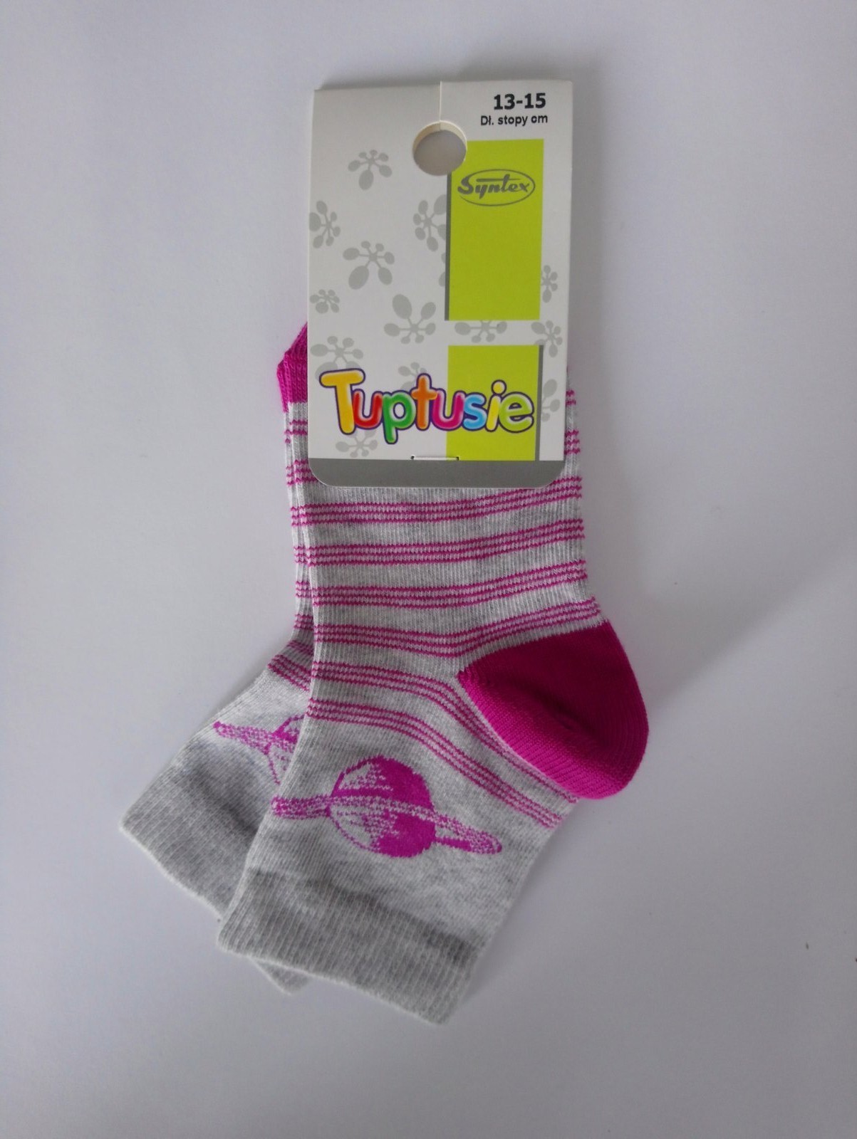 

Шкарпетки дитячі з малюнком Tuptusie SYNTEX (космос) р. - (13-15 см, Шкарпетки дитячі з малюнком Tuptusie SYNTEX (космос) р. 20-24 (13-15 см)