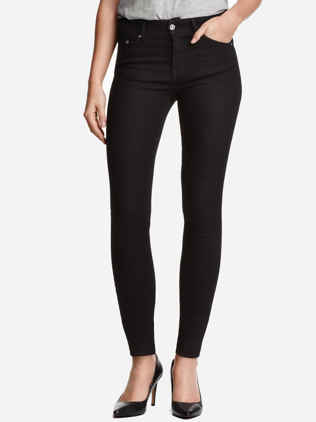 

Джинсы H&M 0233661-3 25/30 Черные (СА2000001878668)