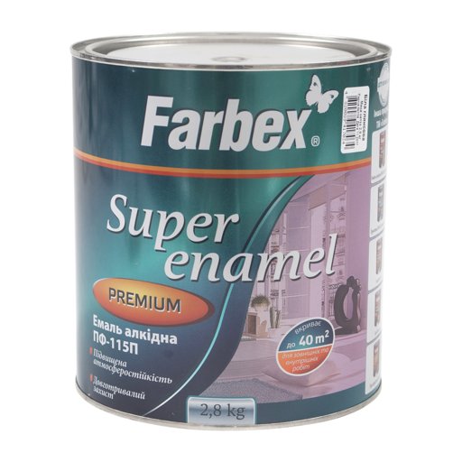 

Эмаль алкидная Farbex ПФ 115П кремовая 2.8 кг (11618355)