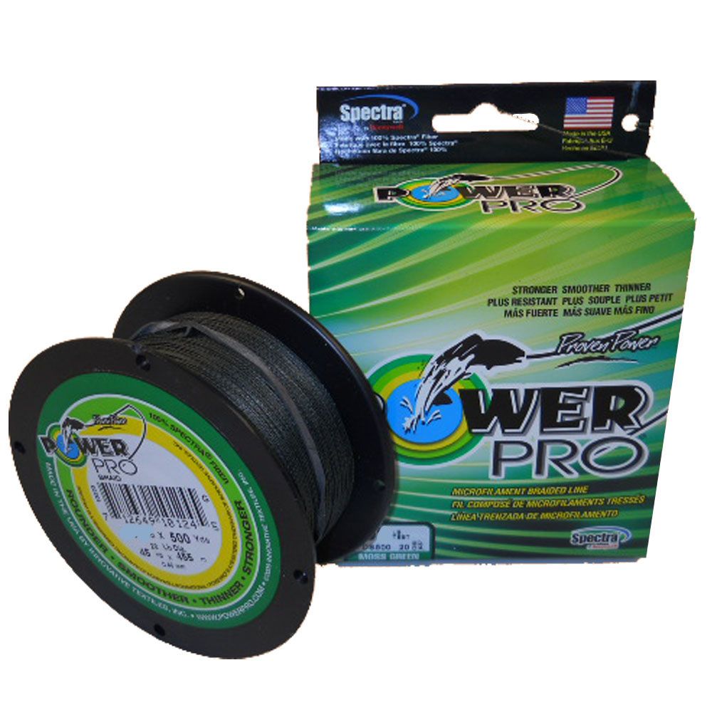 

Шнур Power Pro 455m Moss Green 0.32 53lb/24kg