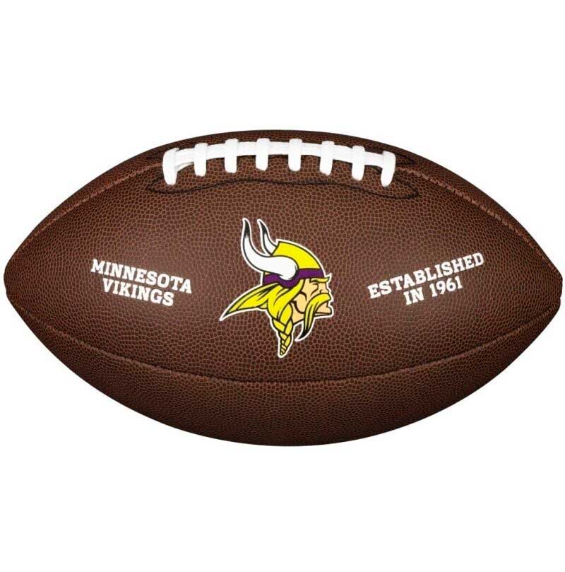 

Мяч для американского футбола Wilson NFL Vikings WTF1748XBMN (размер 5),