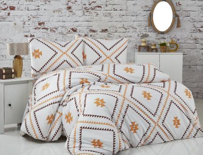 

Набор постельного белья (3в1), Ранфорс, семейный размер, kilim kahve, slt7234