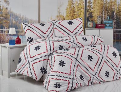 

Набор постельного белья (3в1), Ранфорс, семейный размер, kilim kirmizi, slt7233
