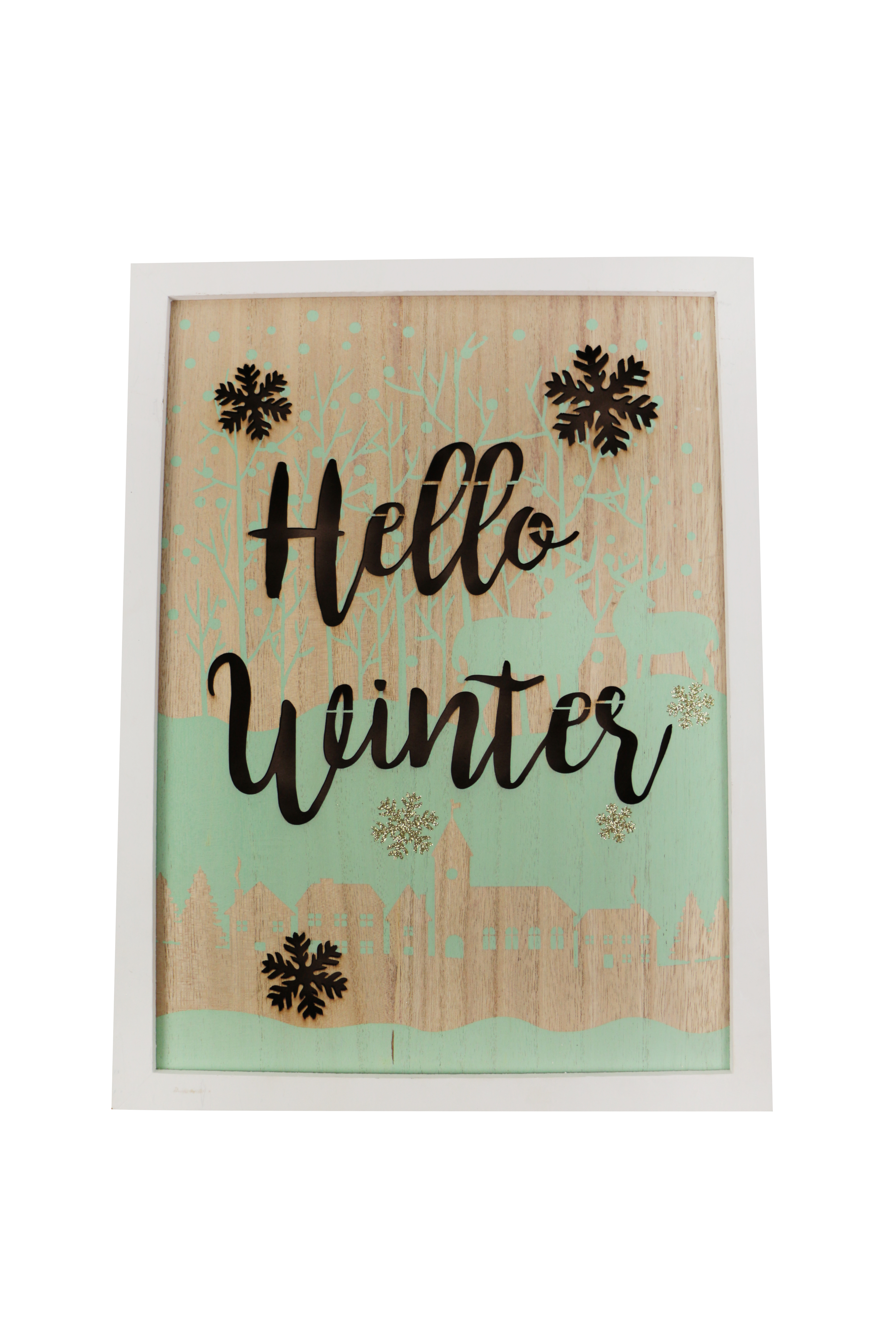 

Картина "Hello Winter" с подсветкой Christmas gifts разноцветный NY-690122