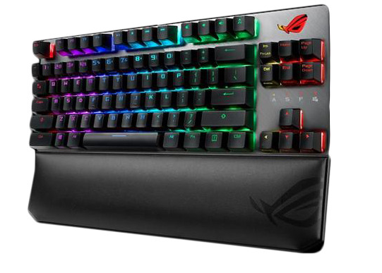 

Клавиатура ASUS ROG Strix Scope TKL Deluxe Cherry MX Silent Red USB RU RGB, Black/Grey (90MP00N5-BKRA00)