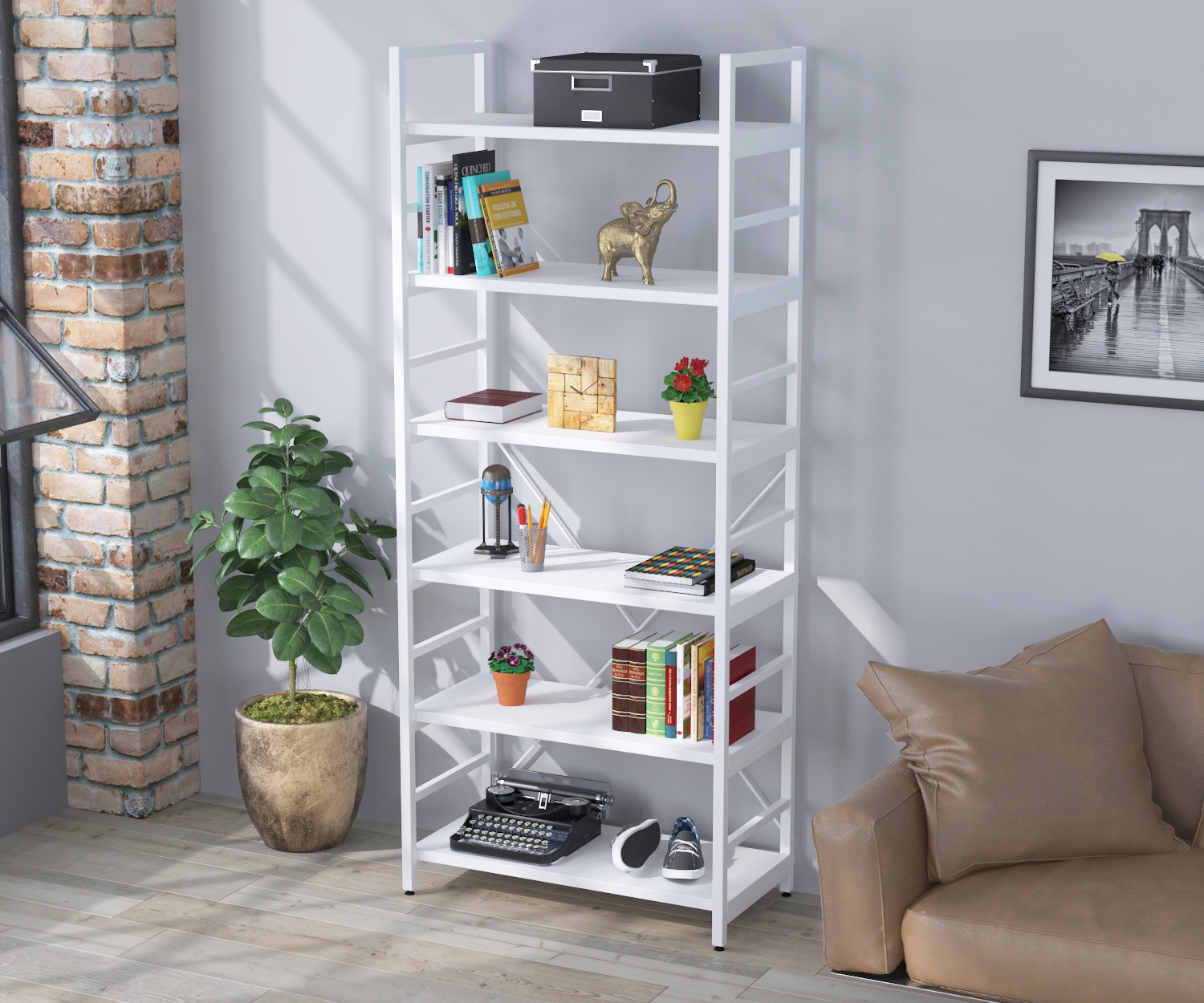 

Стеллаж офисный L-190 new Loft Design Нимфея Альба